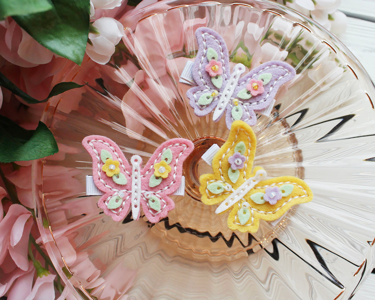 Anthropologie Dauphines NY Butterfly Barrette Set Blue_Butterfly_BARRETTE_2000Z2  main image 2