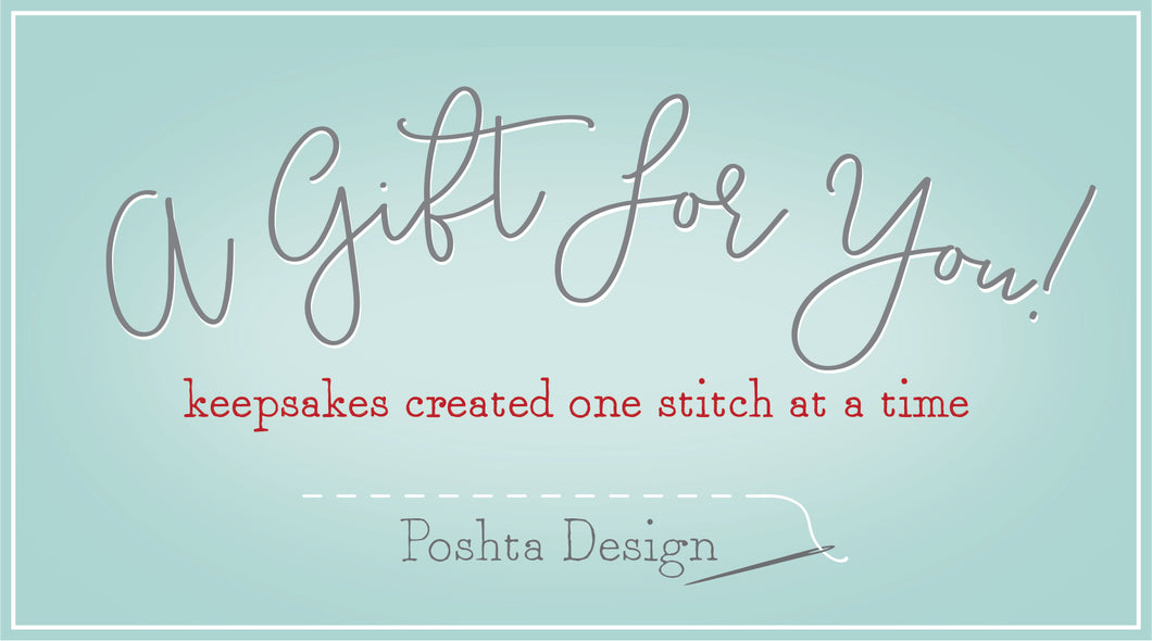 Poshta Design Gift Card