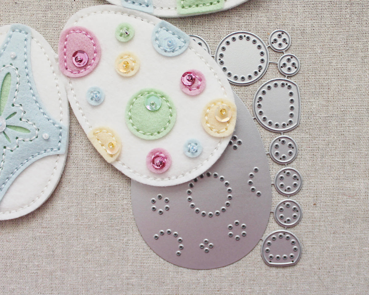 Polka Dot Egg Details Die Poshta