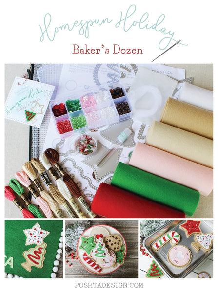 Introducing The Homespun Holiday: Baker's Dozen Kit & Sip, Sip, Hooray!