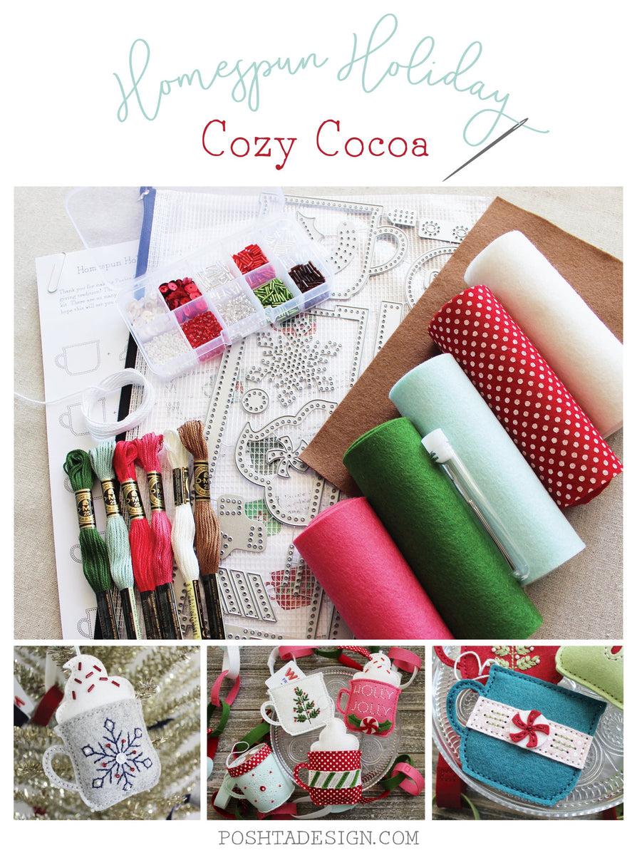 Introducing The Homespun Holiday: Cozy Cocoa Kit – Poshta Design
