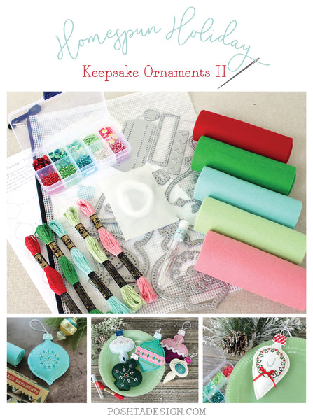 Introducing the Homespun Holiday: Keepsake Ornaments II Kit!
