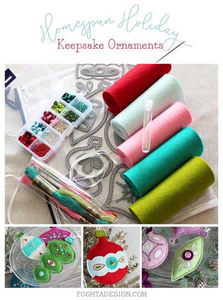 Introducing The Homespun Holiday: Keepsake Ornaments Kit