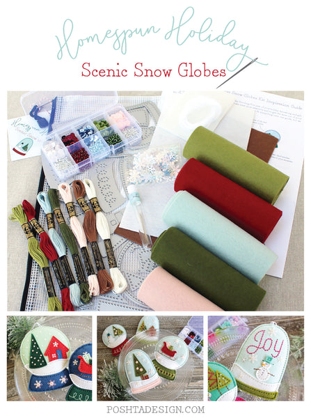 Introducing the Homespun Holiday: Scenic Snow Globes Kit!
