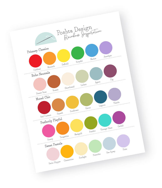 Rainbow Color Palette Inspiration