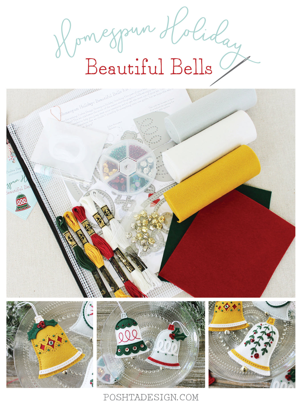 Homespun Holiday: Beautiful Bells Kit