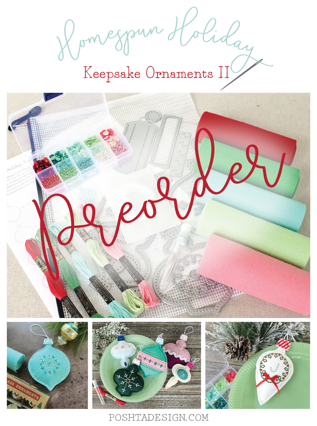 Homespun Holiday: Keepsake Ornaments II Kit LIMITED TIME PREORDER