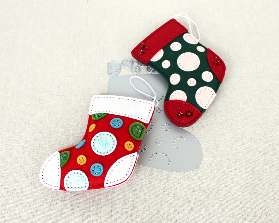 Polka Dot Stocking Details Die