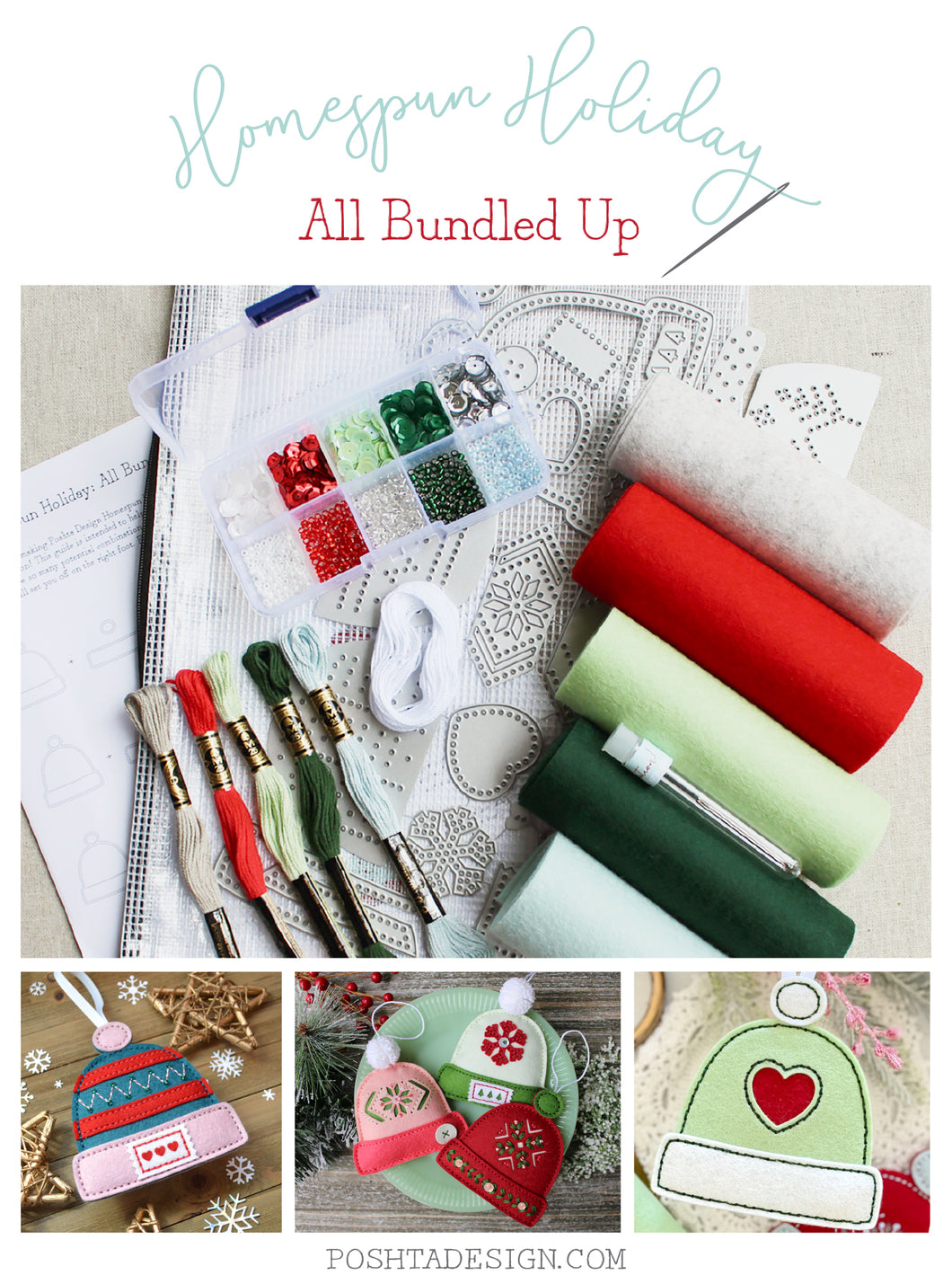 Homespun Holiday: All Bundled Up Kit