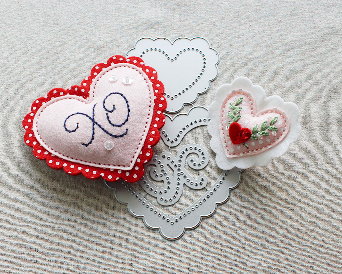 Scalloped Heart Details Die – Poshta Design