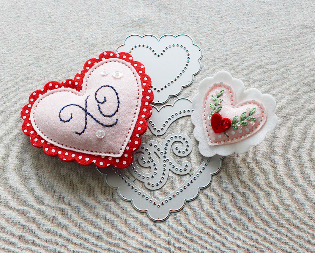 Large Scallop Hearts Die Cut Hearts Paper Hearts Cut Outs -  Canada